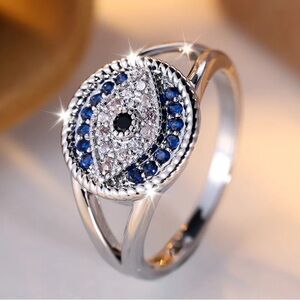 🧿EVIL EYE STATEMENT RING-NWT